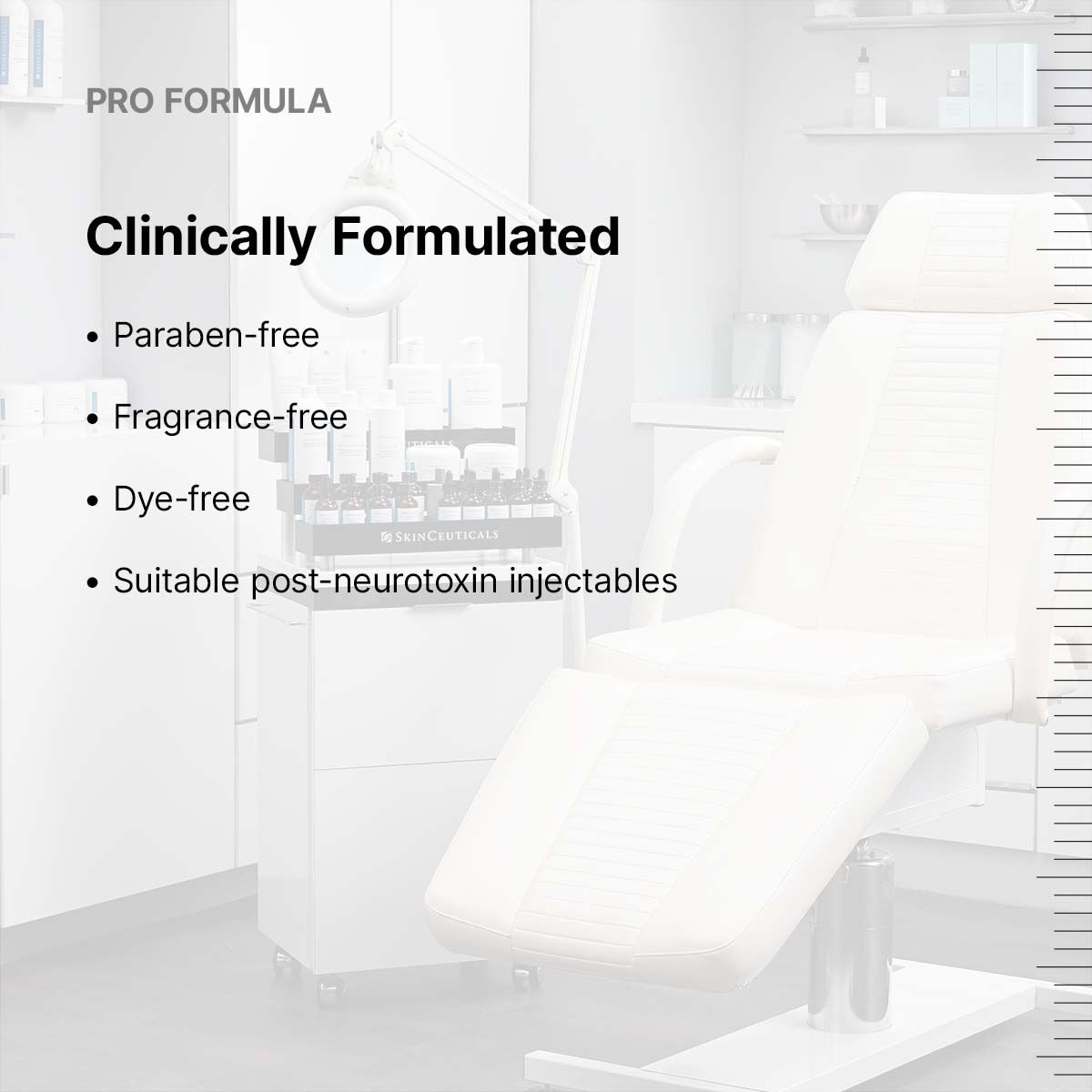 P-TIOX serum formula: paraben-free, fragrance-free, dye-free and suitable post neurotoxin injectables