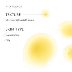 Discoloration Defense is a lightweight, oil-free dark spot serum suitable for combination and oily skin types