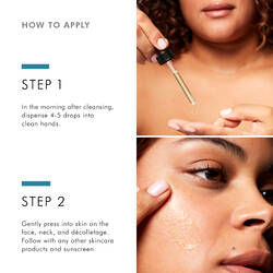 Steps to apply SkinCeuticals Silymarin CF vitamin C serum for oily skin	