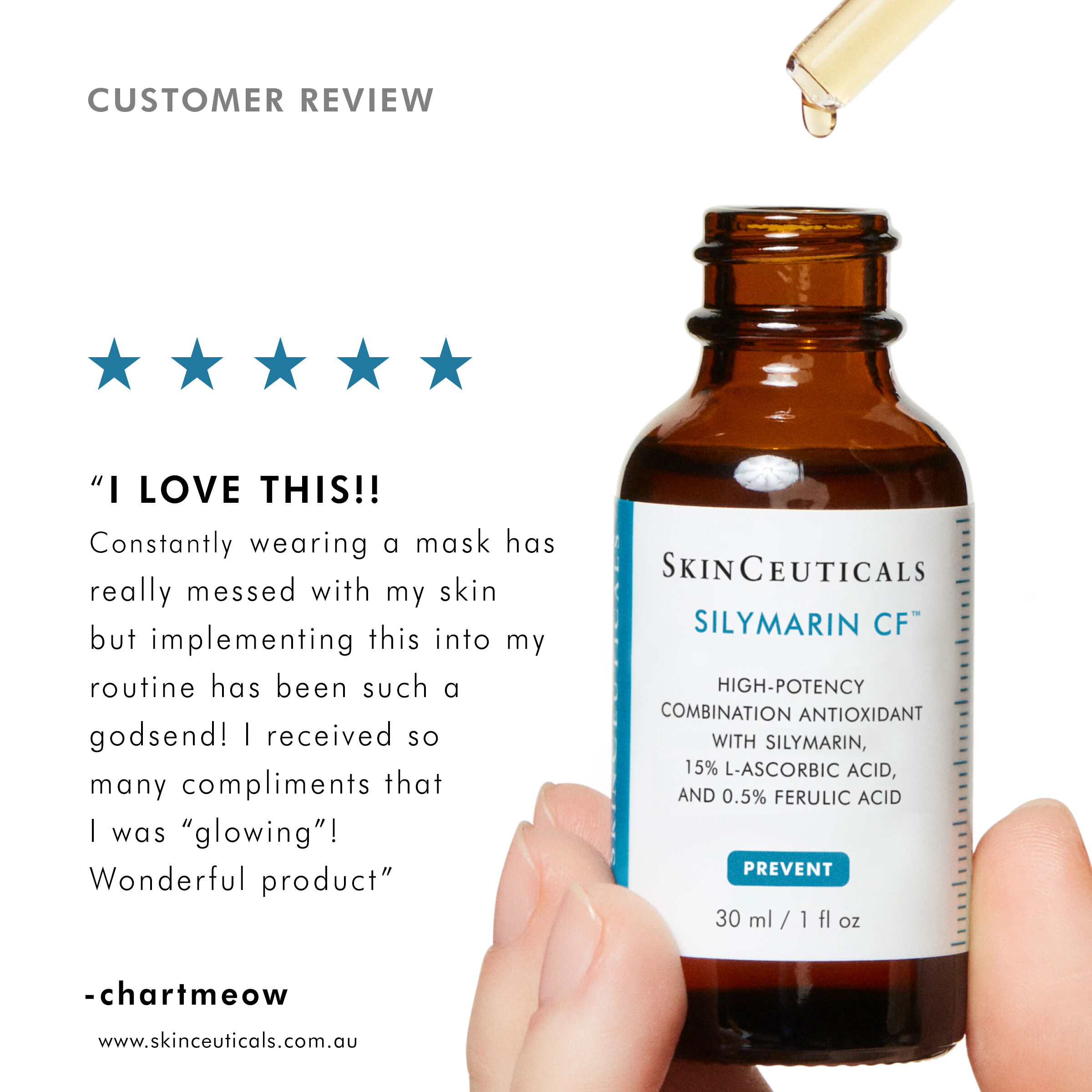 Customer review of the best vitamin C serum for oily skin	