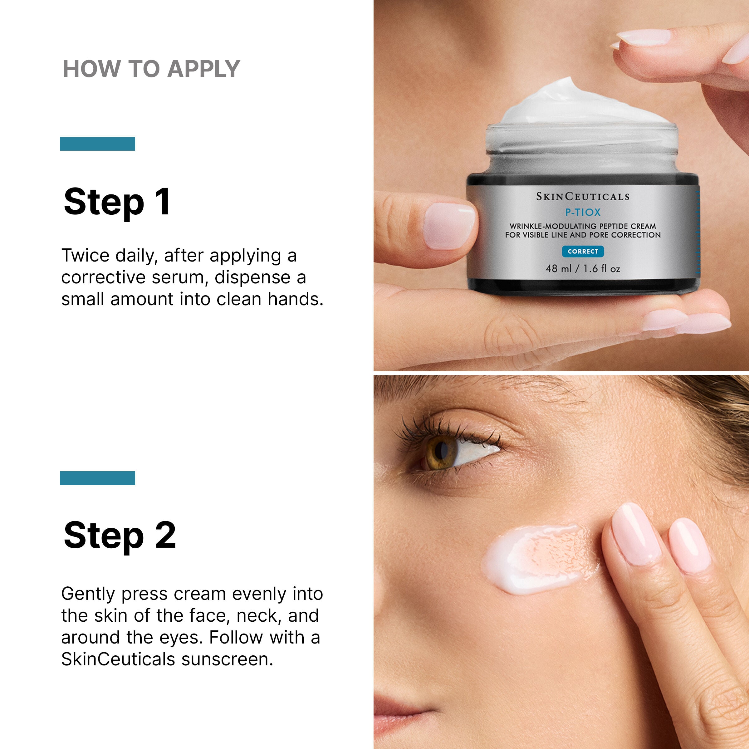 P-TIOX Anti-Wrinkle Peptide Cream for Glass Skin Radiance