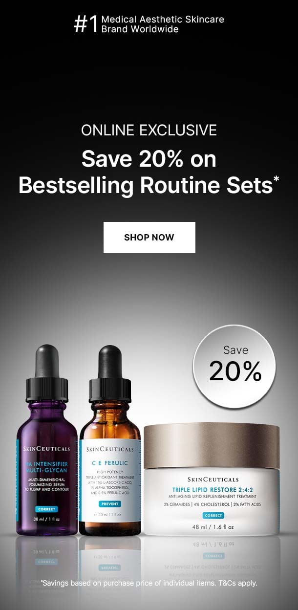 'Best-selling routine skincare sets from SkinCeuticals